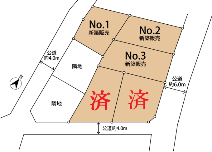 相模原ＰＪ３　売地２区画　新築３棟