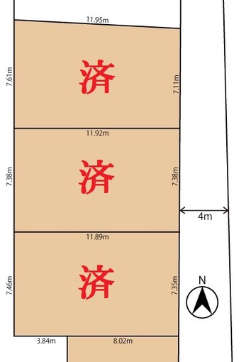 小川ＰＪ１１　売地３区画
