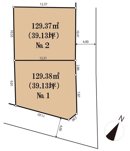 町田ＰＪ５　森野４丁目　売地２区画　№２