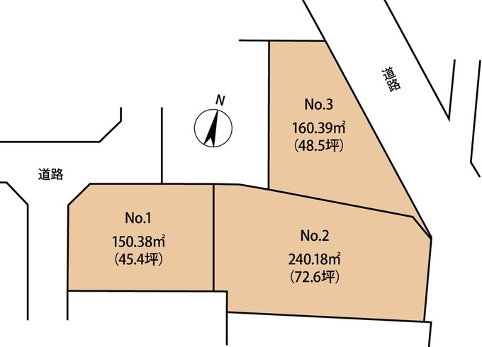☆大和ＰＪ１１　売地　３区画